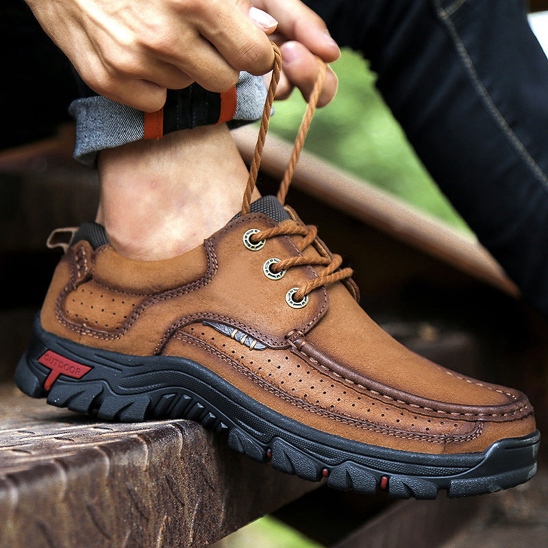 Men's Plus Size Outdoor Korean Breathable Suede Men's Casual Shoes