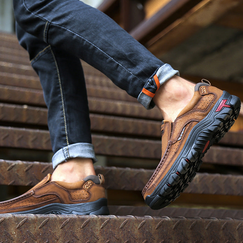 Men's Plus Size Outdoor Korean Breathable Suede Men's Casual Shoes
