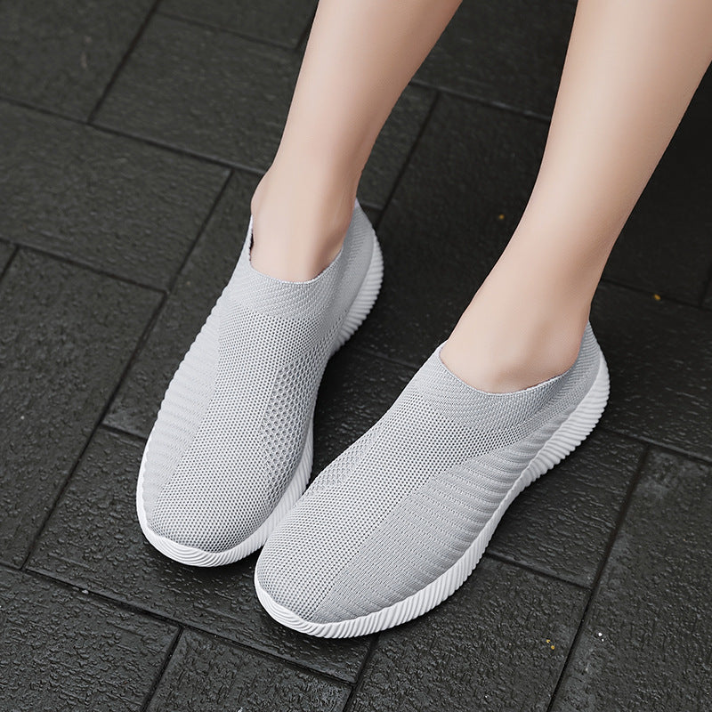 Women's & Men's Model Stretch Sock Flat Sports Lightweight Casual Shoes