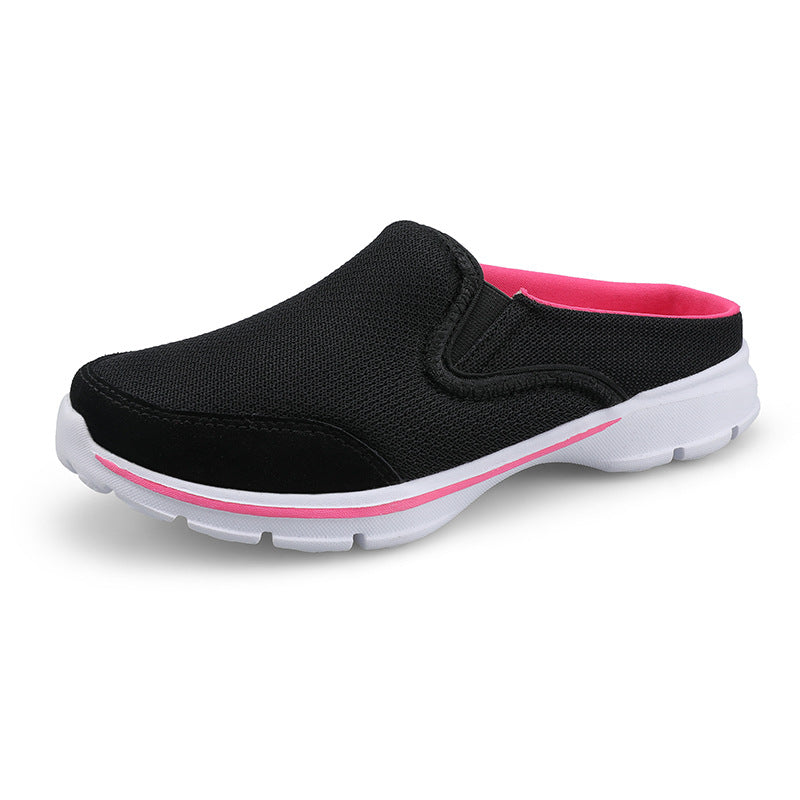 Women's & Men's Large Size Half Support Thin Flat Casual Shoes