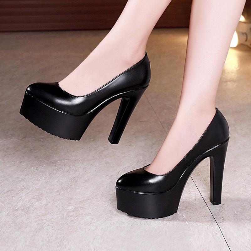 Women's Stiletto Low-cut Cheongsam Model Catwalk Show Women's Shoes