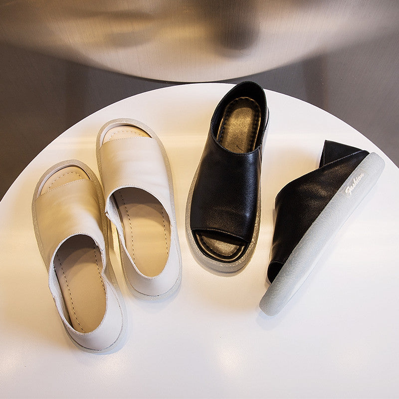 Women's Two-way Wear Travel Korean Comfortable Soft Bottom Sandals