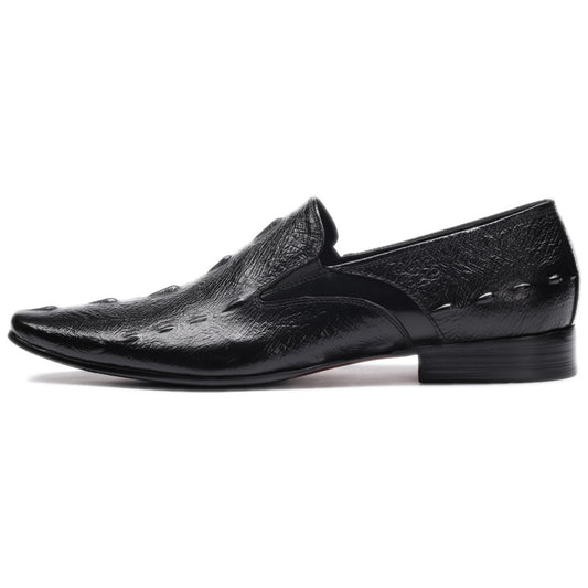 Men's Business Cowhide Fashion Comfortable British Light Leather Shoes