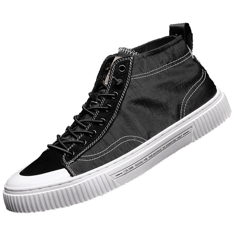 Men's Size Spring Hight Increasing Board Korean Canvas Shoes