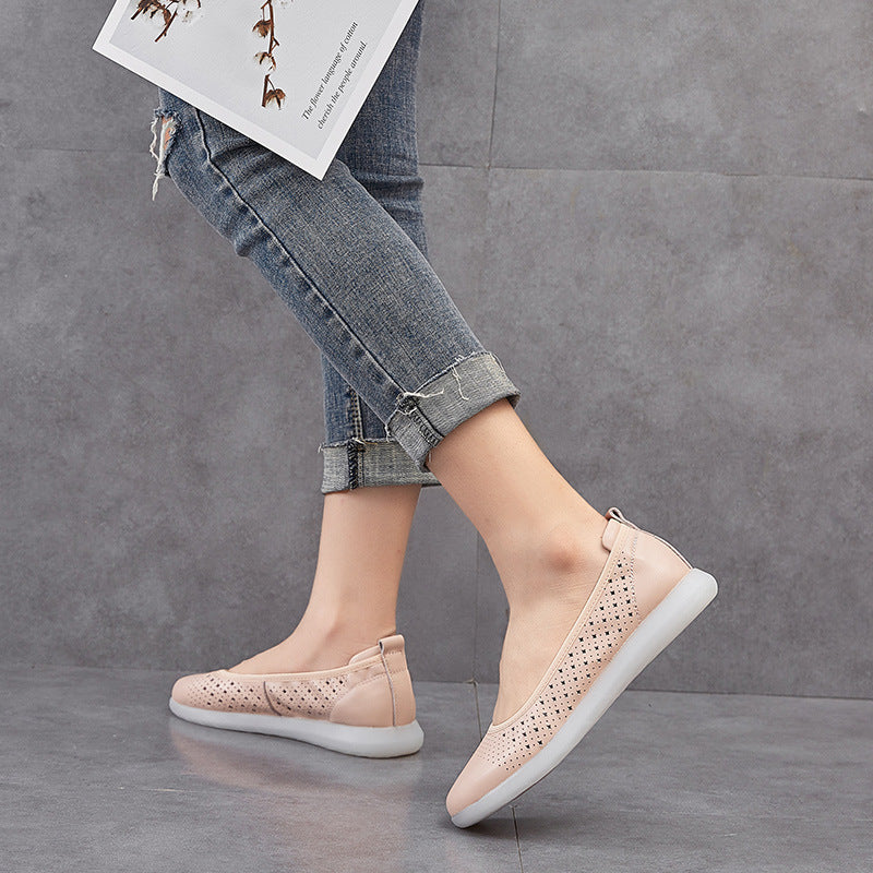 Women's Tendon Bottom Soft Single Layer Breathable Flat Pregnant Sandals