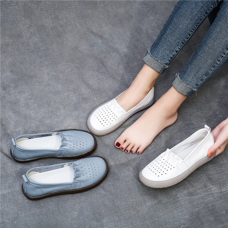 Women's Summer Hole Mom Handmade Maternity Hollow Sandals