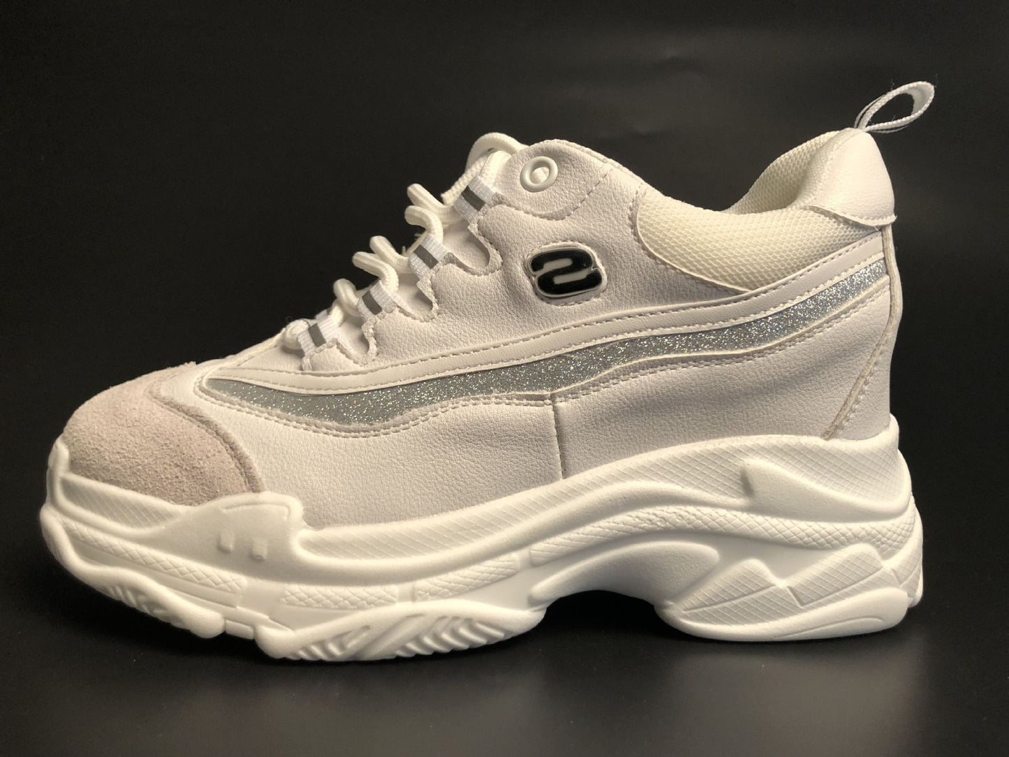 Women's Small Size Dad Platform Height Increasing Insole Sneakers