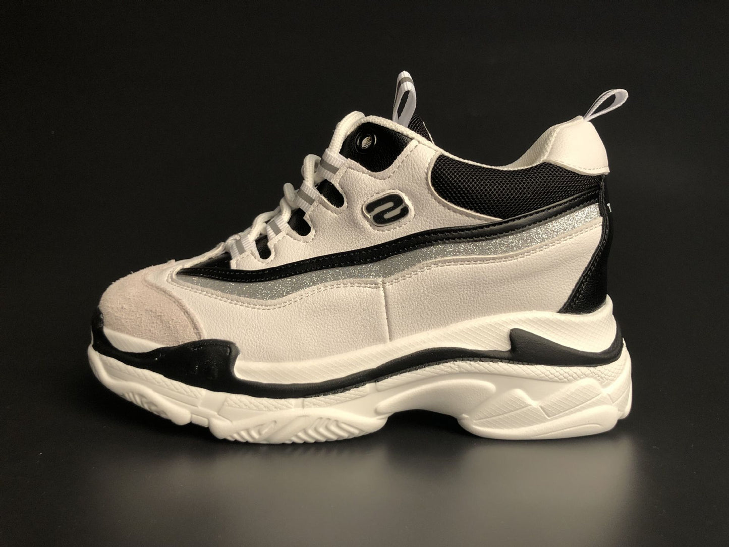 Women's Small Size Dad Platform Height Increasing Insole Sneakers