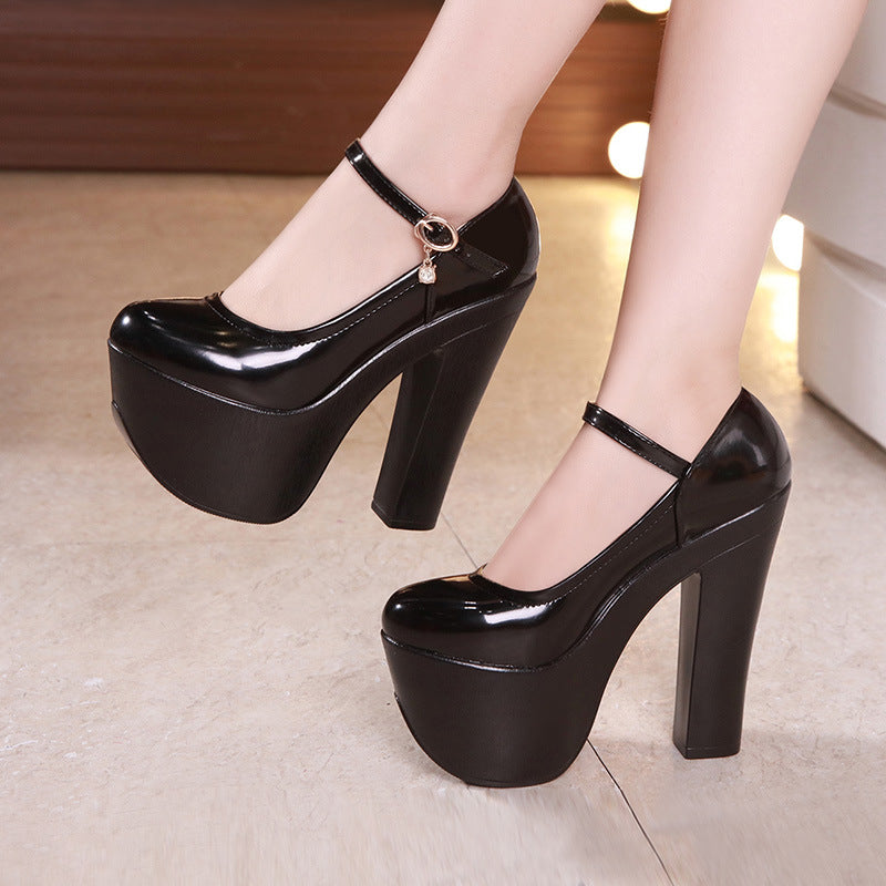 Women's Platform Model Catwalk Show Super High Chunky Waterproof Women's Fashion Shoes