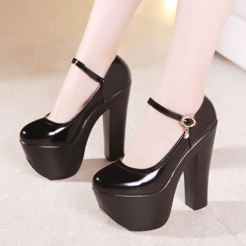 Women's Platform Model Catwalk Show Super High Chunky Waterproof Women's Fashion Shoes