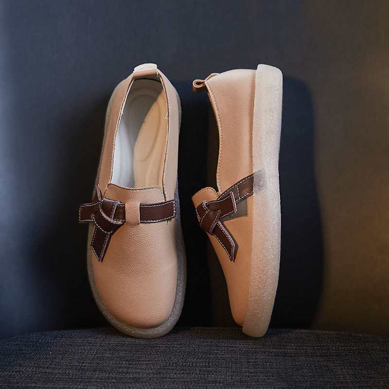 Women's For British Mori Artistic Retro White Women's Casual Shoes
