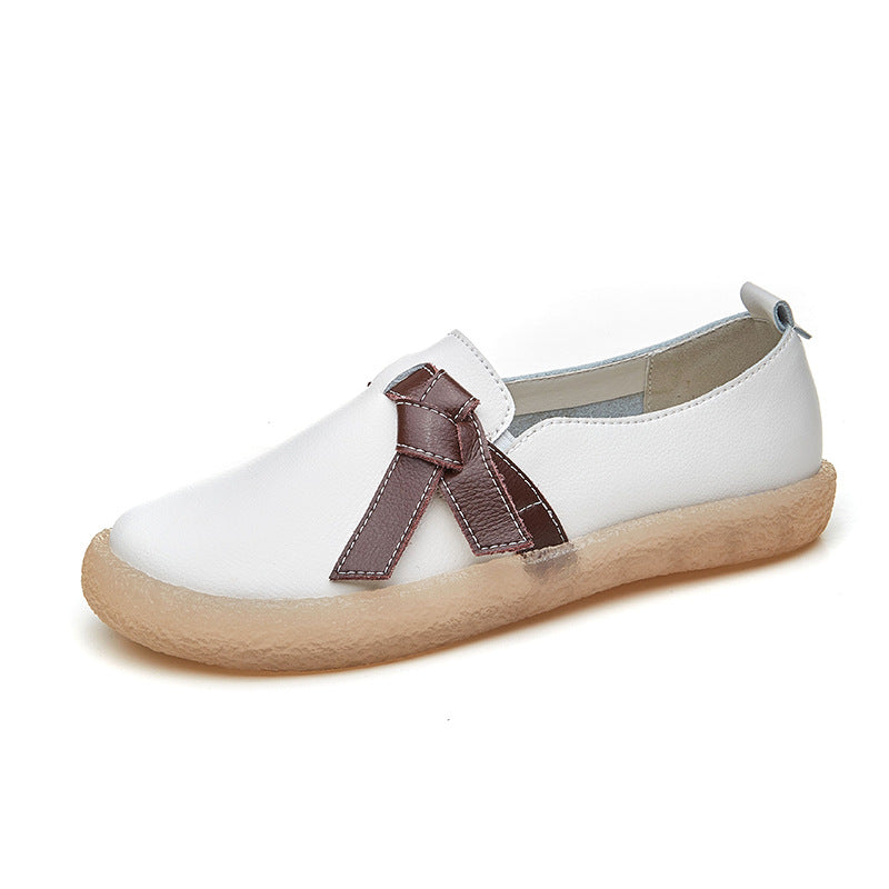 Women's For British Mori Artistic Retro White Women's Casual Shoes
