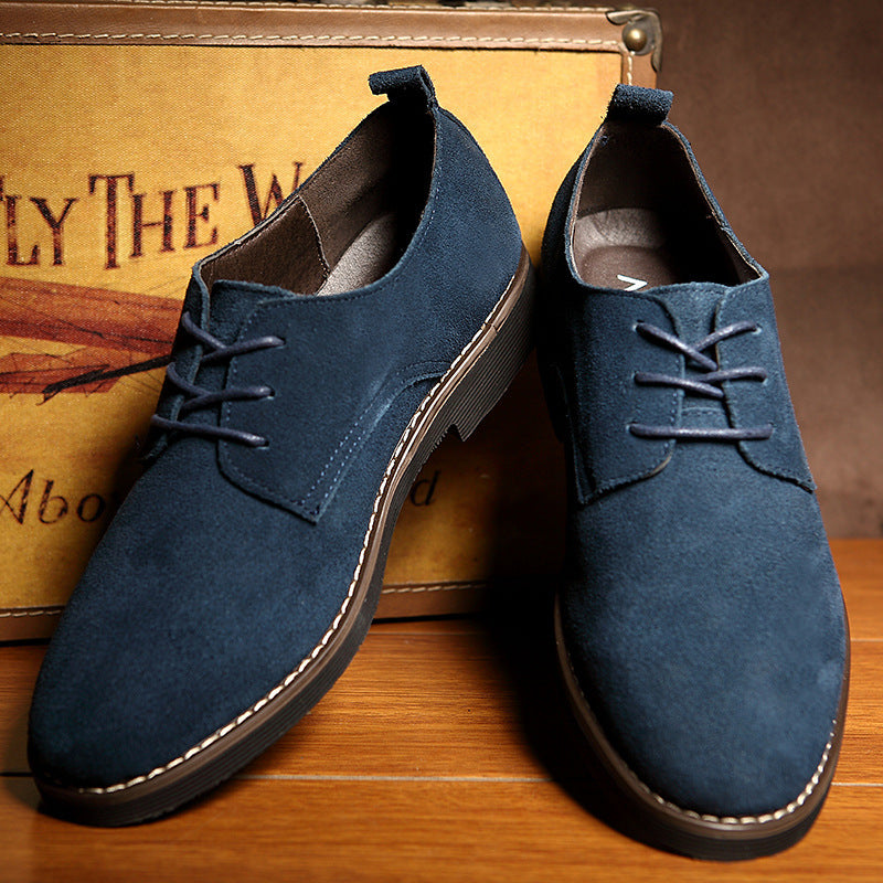 Men's Plus Size British Style Suede Fashion Men's Shoes