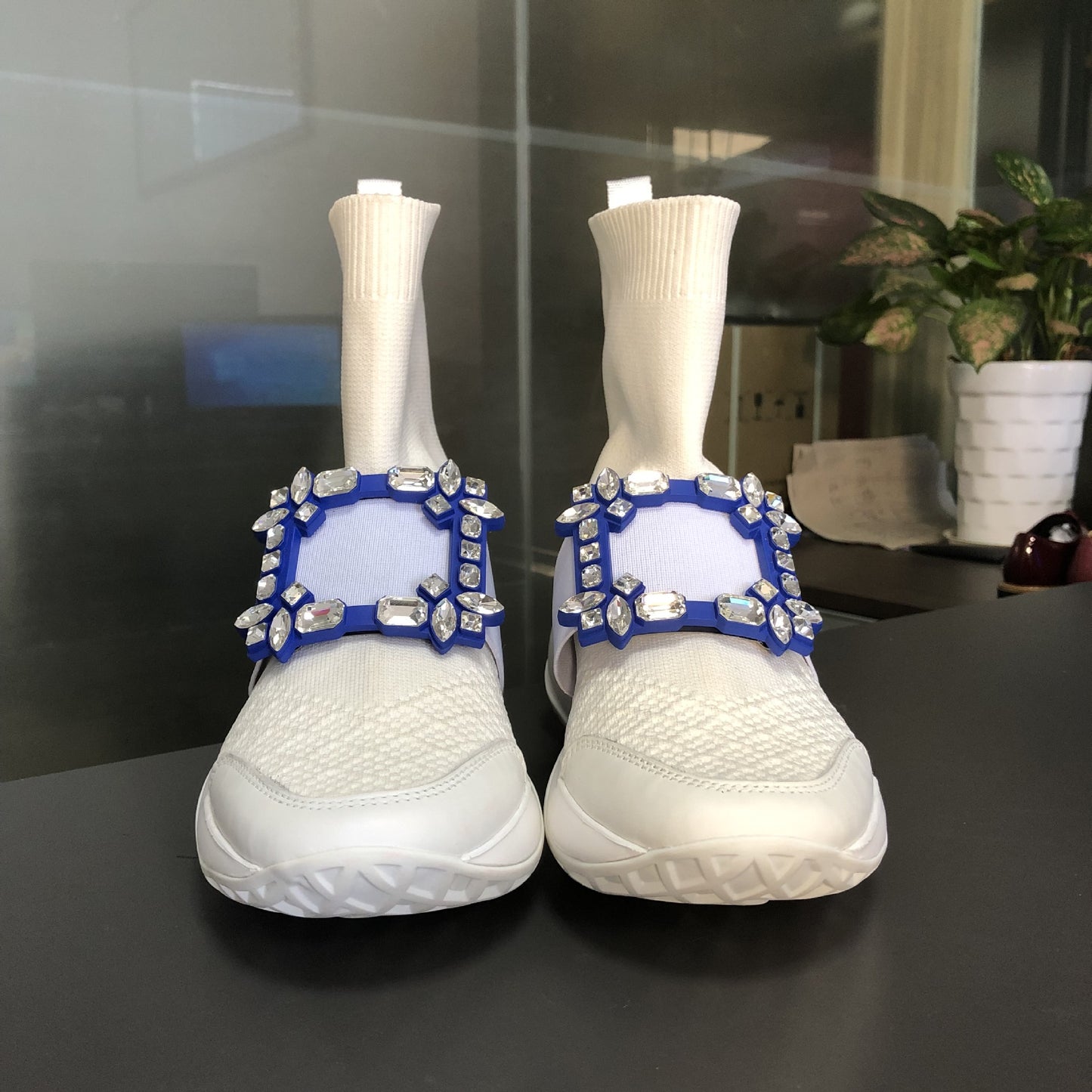 Women's Buckle Sock Trendy Super Popular Thick Sneakers