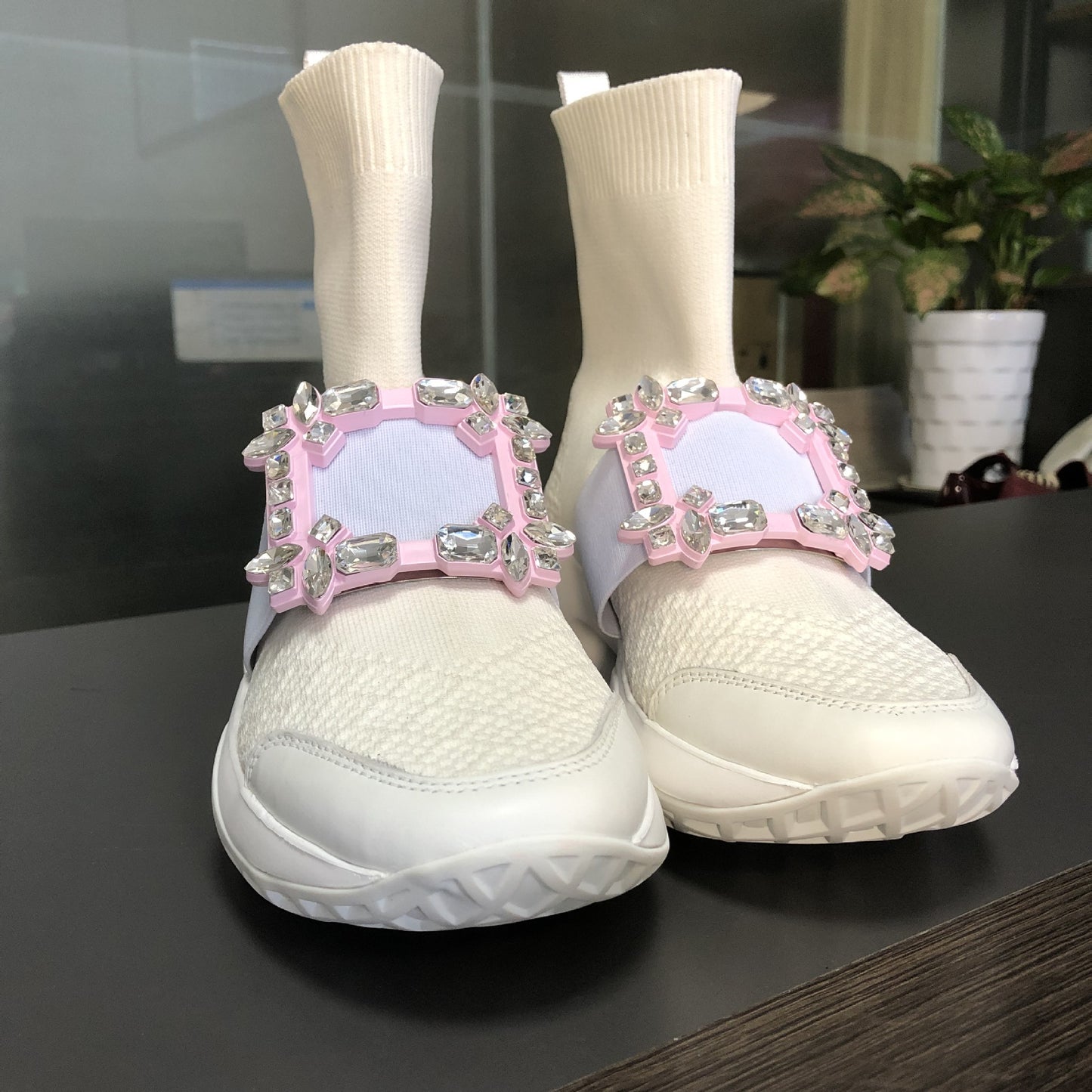 Women's Buckle Sock Trendy Super Popular Thick Sneakers