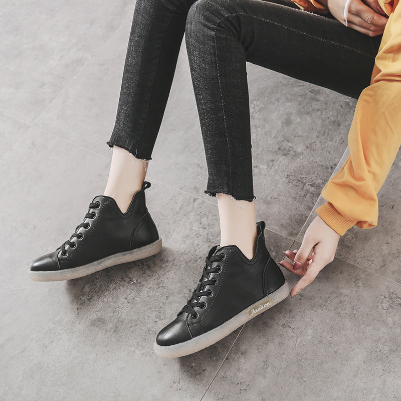 Women's & Men's Autumn Beef Tendon Soft Bottom Flat Men's Shoes