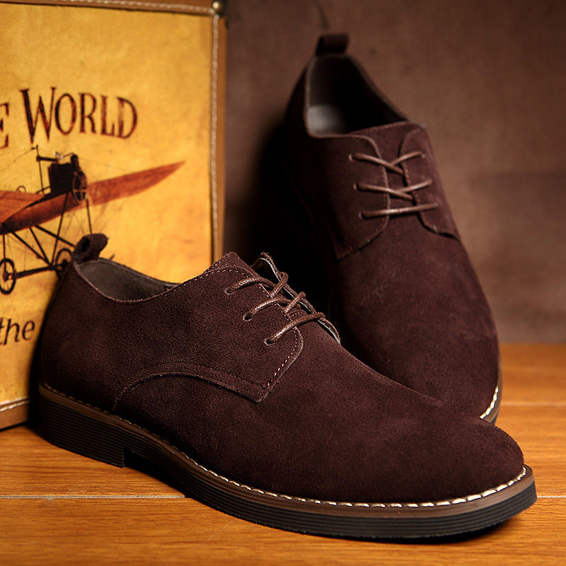 Men's Plus Size British Style Suede Fashion Men's Shoes