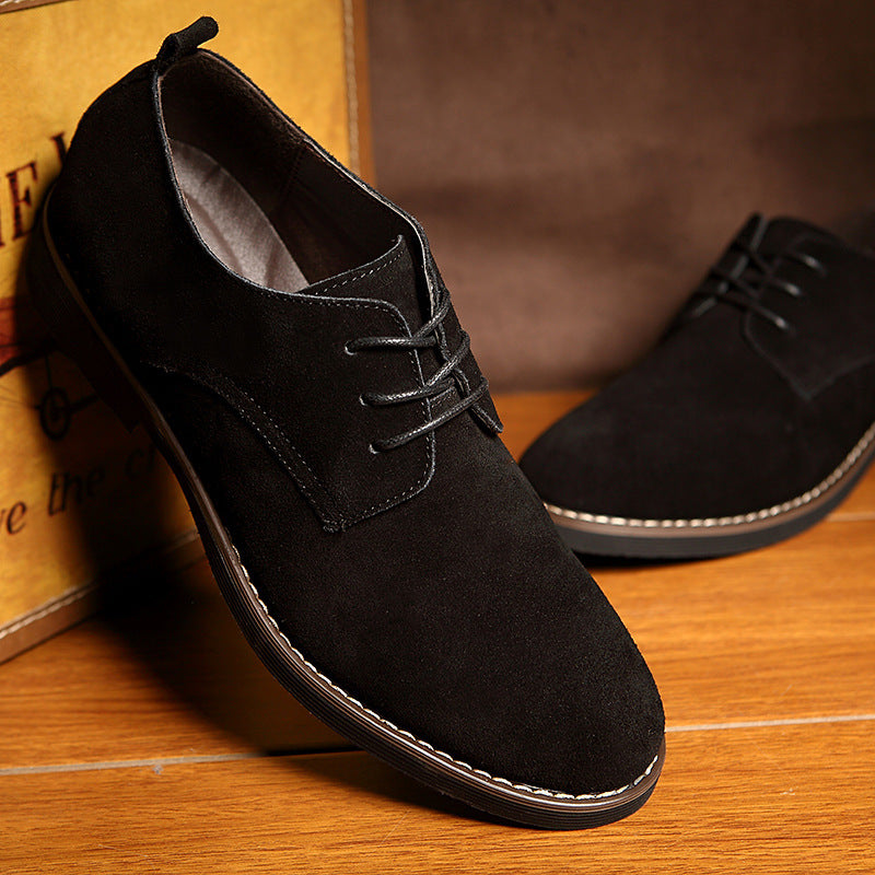 Men's Plus Size British Style Suede Fashion Men's Shoes