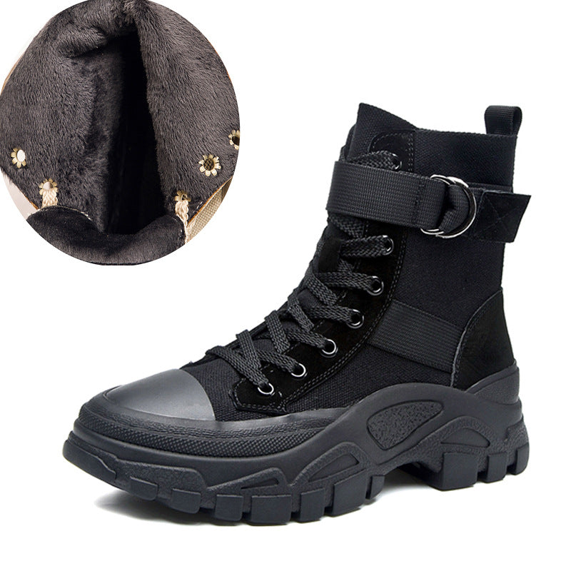 Women's Dr. Martens Autumn Three Colors Motorcycle Thin Breathable Handsome Women's Leather Boots