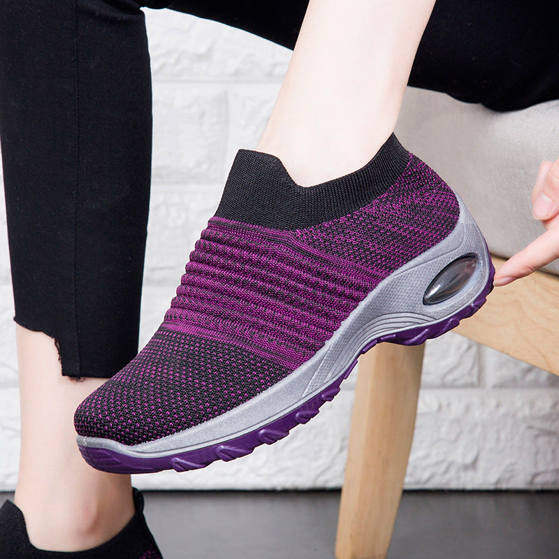 Women's Plus Size Air Cushion Slip-on Dance Casual Shoes