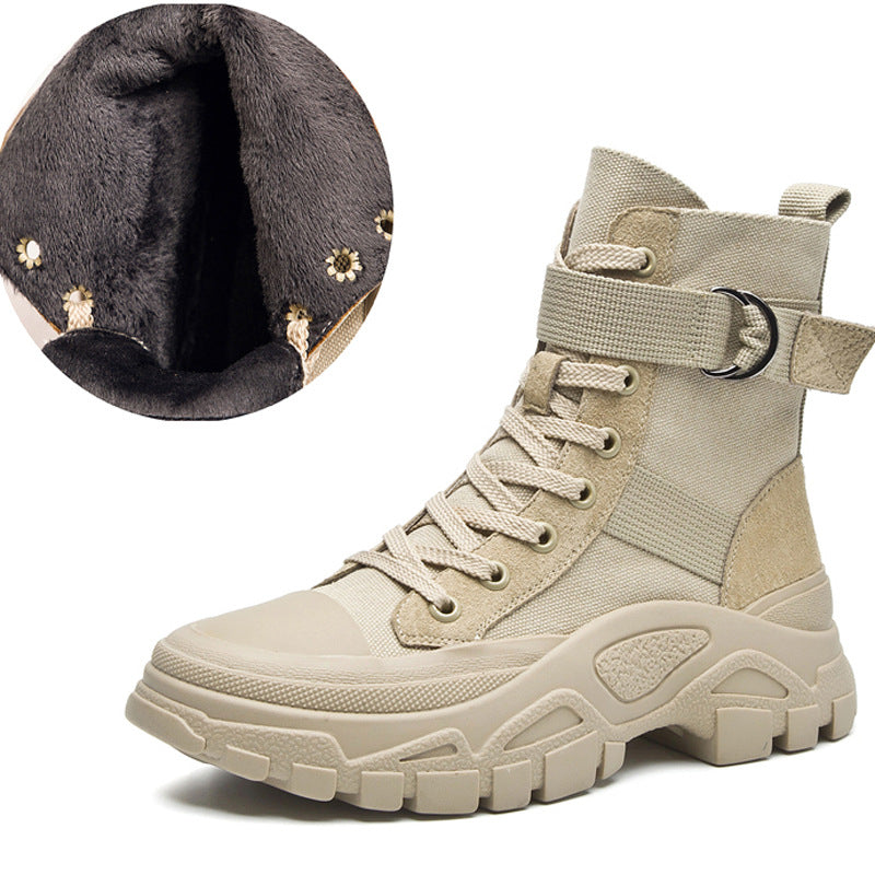 Women's Dr. Martens Autumn Three Colors Motorcycle Thin Breathable Handsome Women's Leather Boots