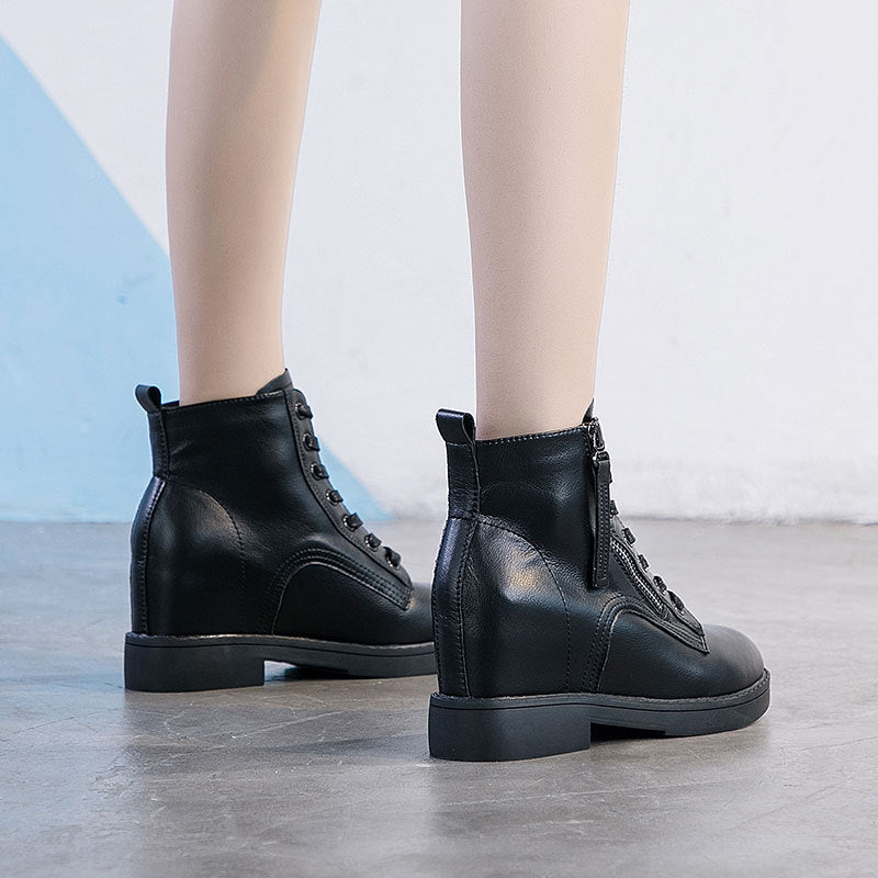 Women's British Style Side Zipper Autumn Chelsea Boots