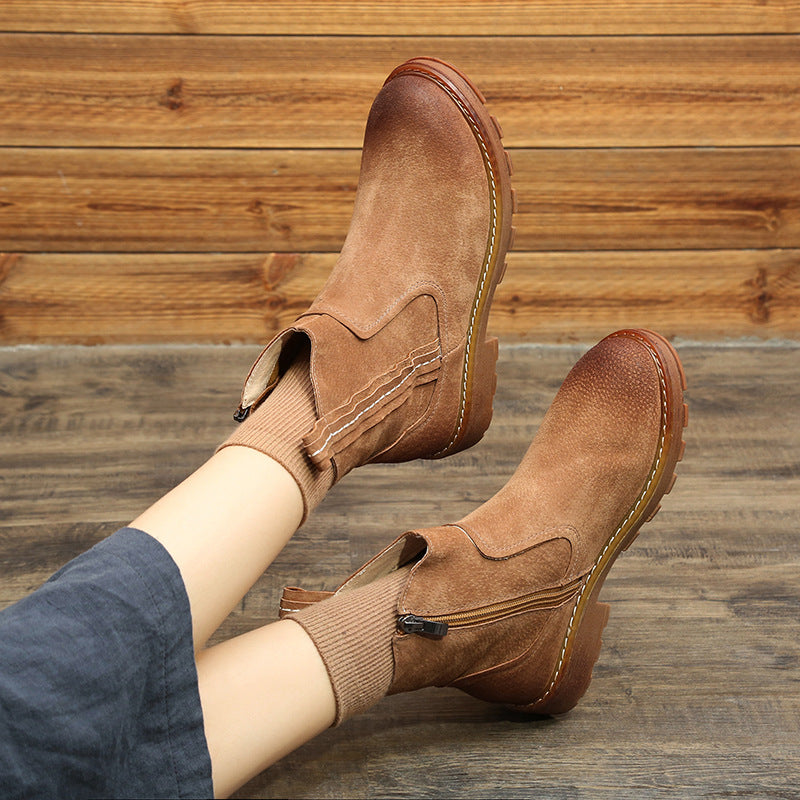 Women's Mori Mid Short Martin Autumn Retro Boots