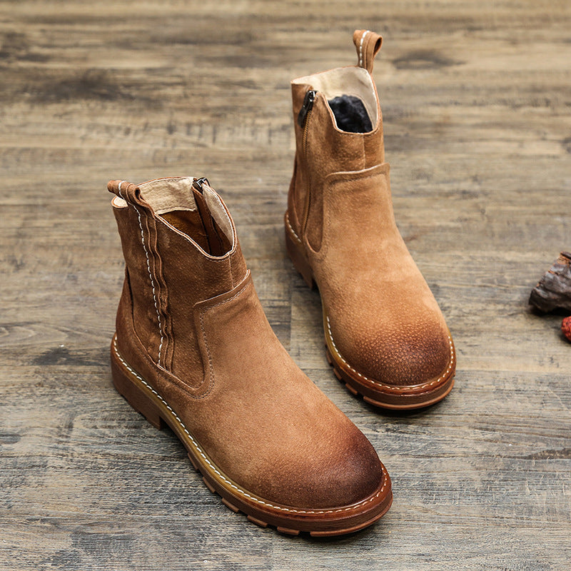 Women's Mori Mid Short Martin Autumn Retro Boots