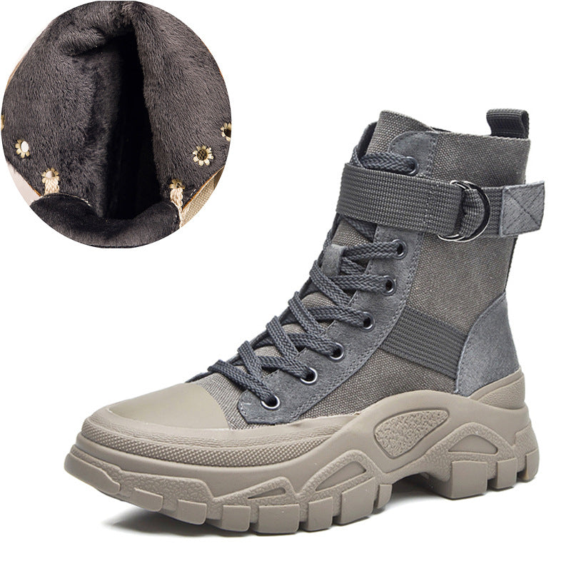 Women's Dr. Martens Autumn Three Colors Motorcycle Thin Breathable Handsome Women's Leather Boots