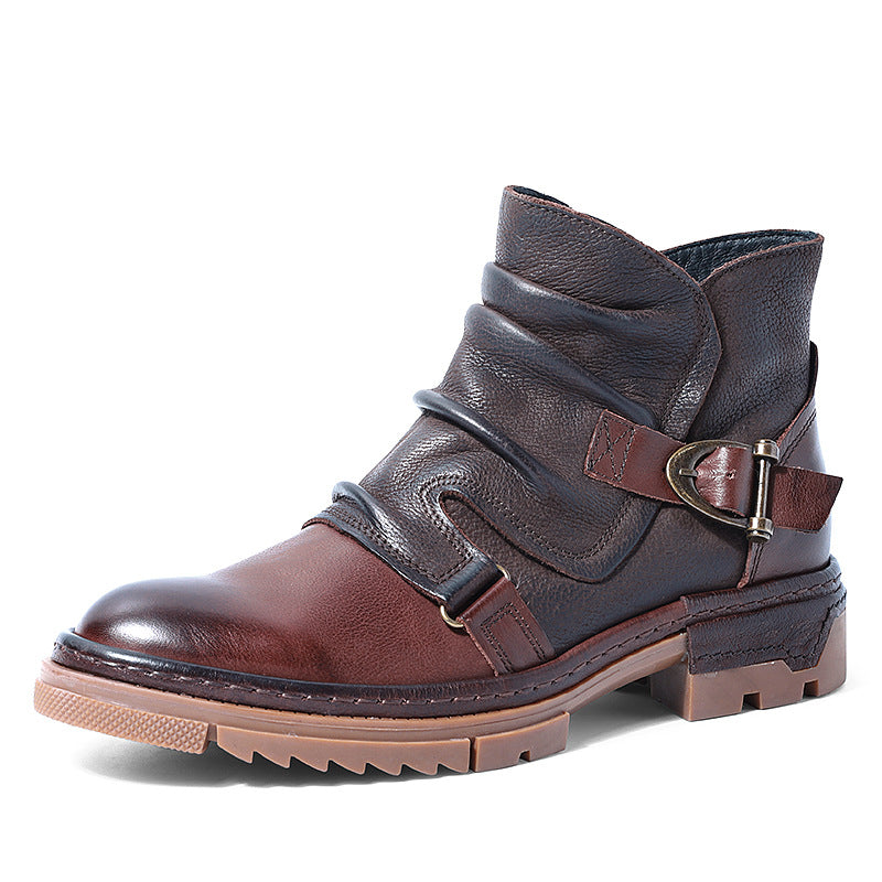 Men's British Style Short Retro Trendy Martin Boots