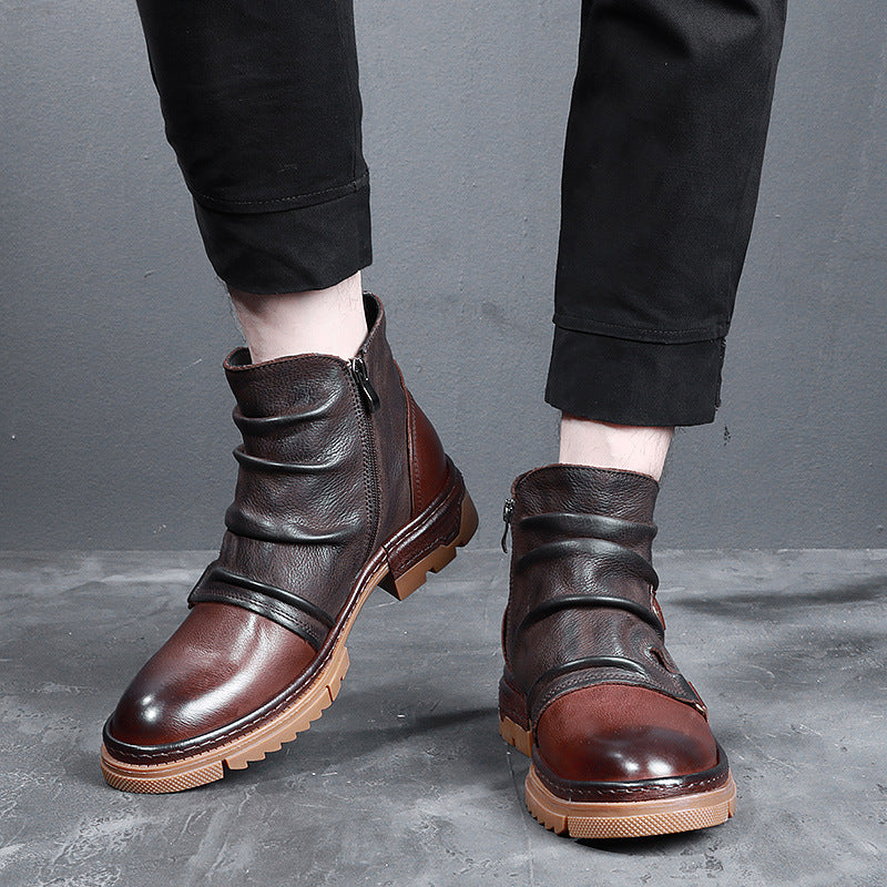 Men's British Style Short Retro Trendy Martin Boots