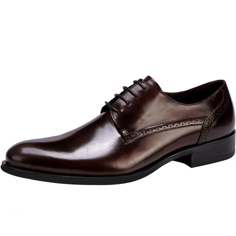 Men's Business In The Event First Layer Cowhide Leather Shoes