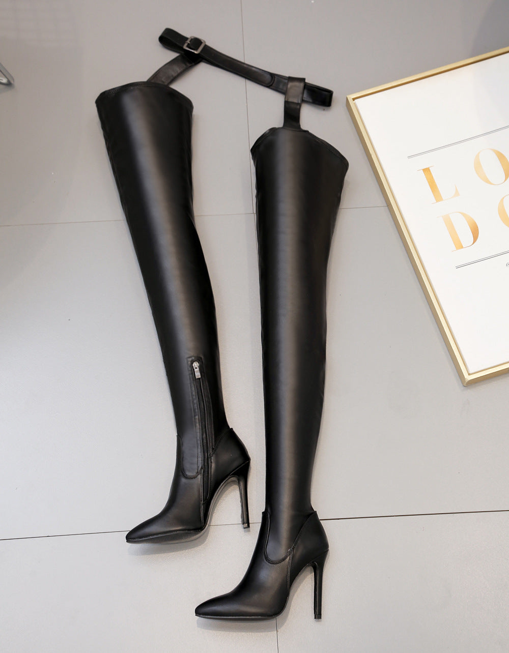 Women's Size High Sexy Length Pants One-piece Men's Shoes