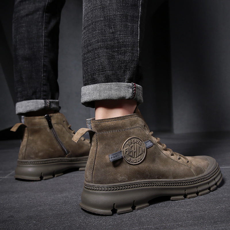 Men's Fleece Lined Padded Warm Keeping Knight British Boots