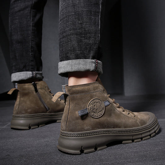 Men's Fleece Lined Padded Warm Keeping Knight British Boots