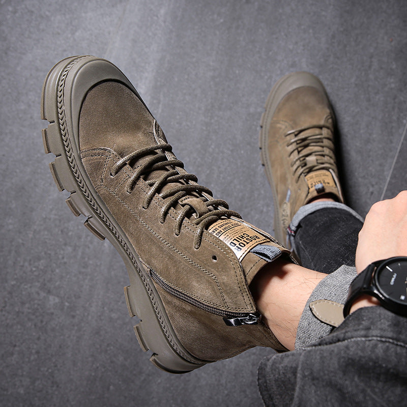 Men's Fleece Lined Padded Warm Keeping Knight British Boots