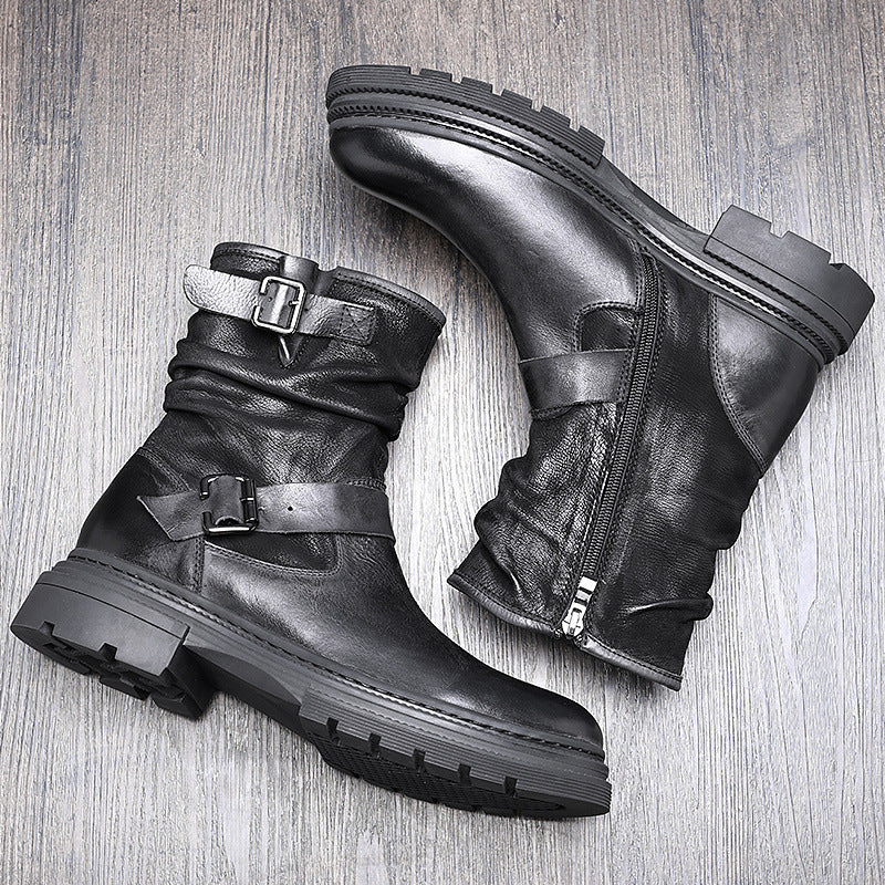 Men's Martin High Top British Style Chelsea Boots
