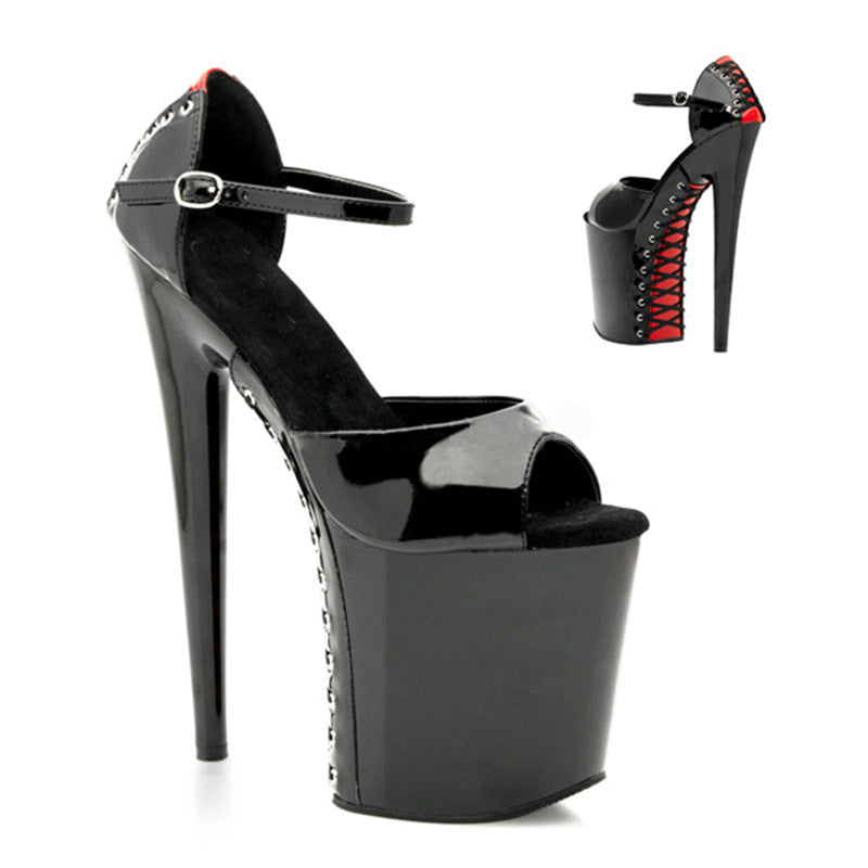 Women's High Nightclub Fixing Strap Behind The Sandals