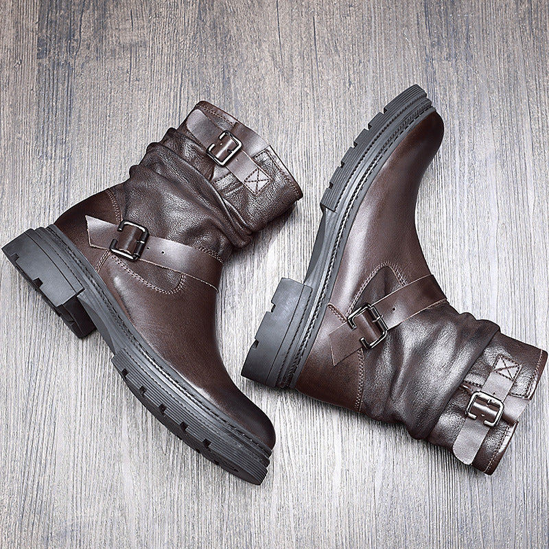 Men's Martin High Top British Style Chelsea Boots