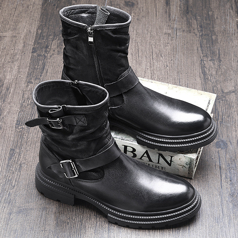 Men's Martin High Top British Style Chelsea Boots