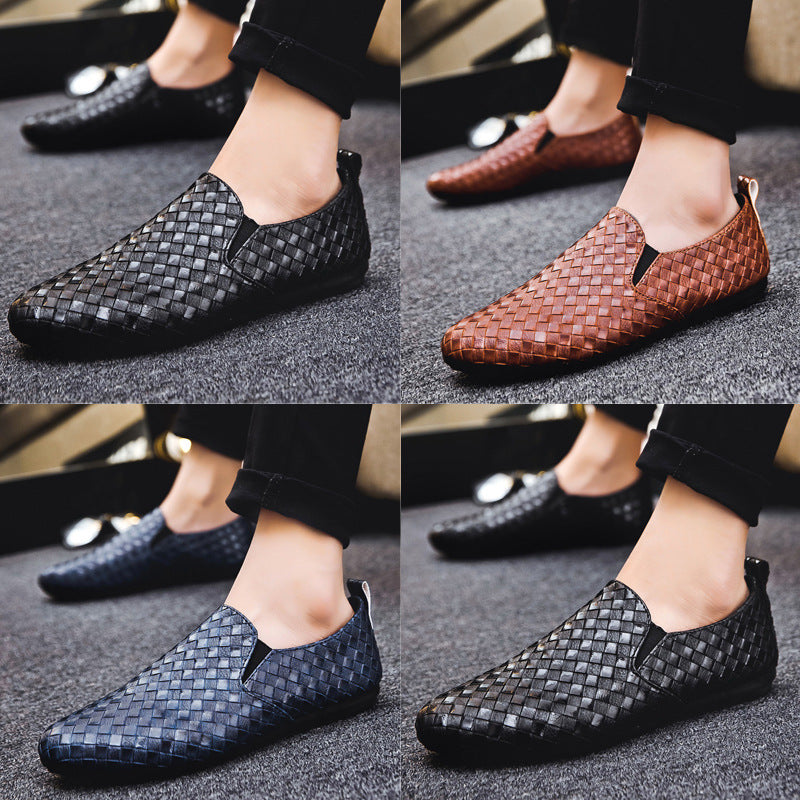 Men's Spring Fashion Lazy Slip-on Social Glossy Casual Shoes