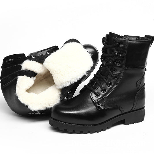 Women's Strong Martin Winter Breathable Wool Made Women's Shoes