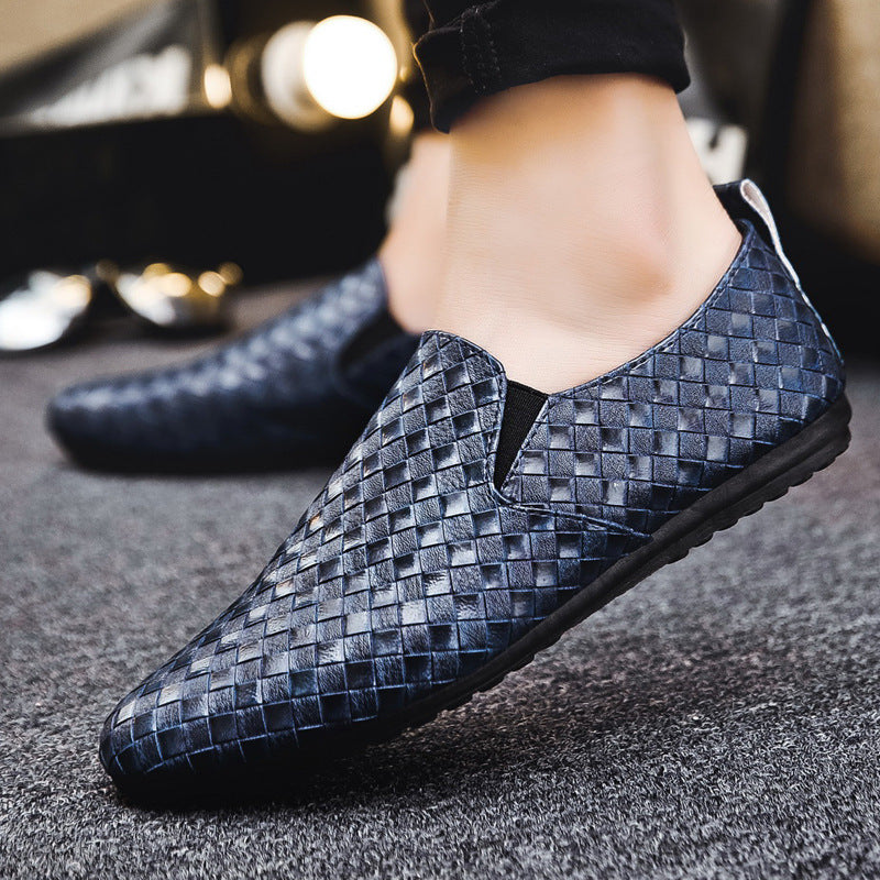 Men's Spring Fashion Lazy Slip-on Social Glossy Casual Shoes