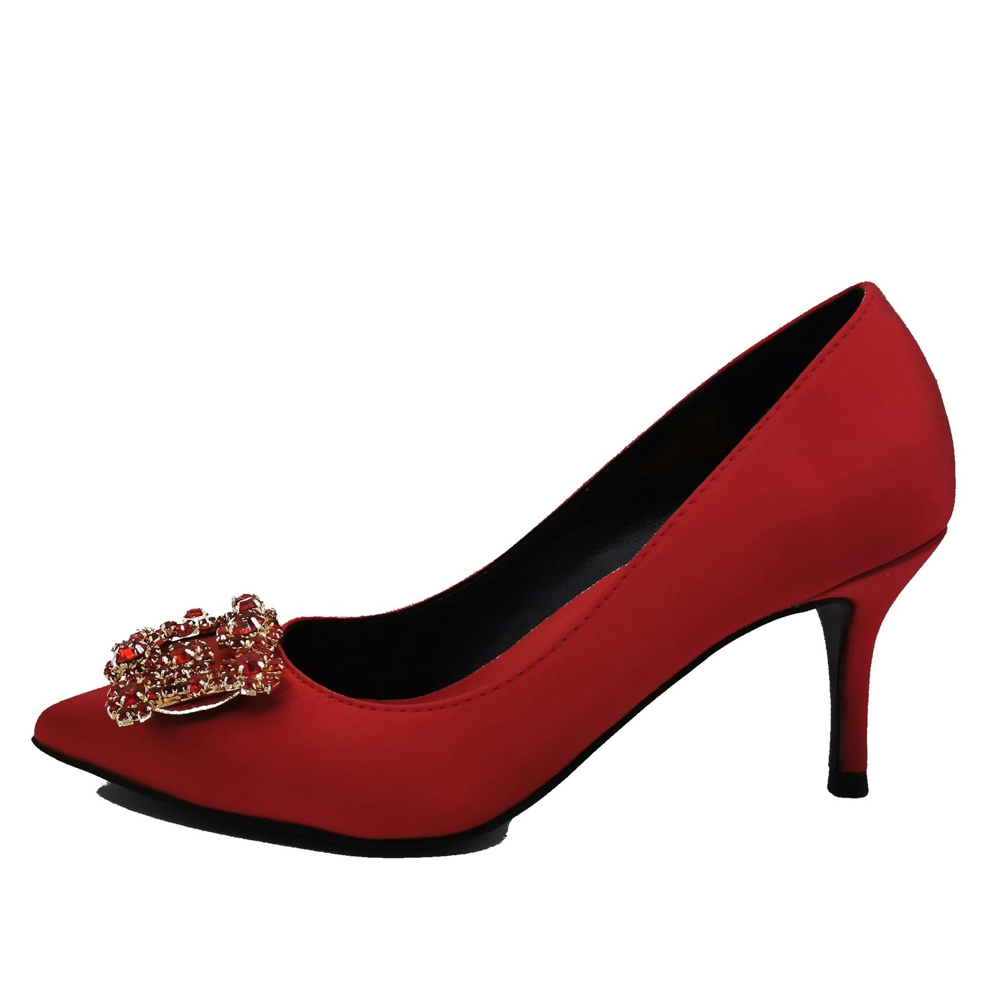 Women's Shallow Mouth High Sexy Stiletto Rhinestone Heels