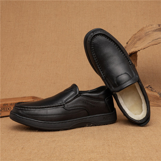 Men's Business Fashion Black Elegant Pumps Shallow Mouth Casual Shoes