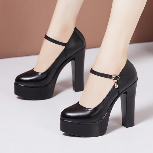 Women's Pointed Toe Catwalk Super Genuine Pumps Women's Shoes