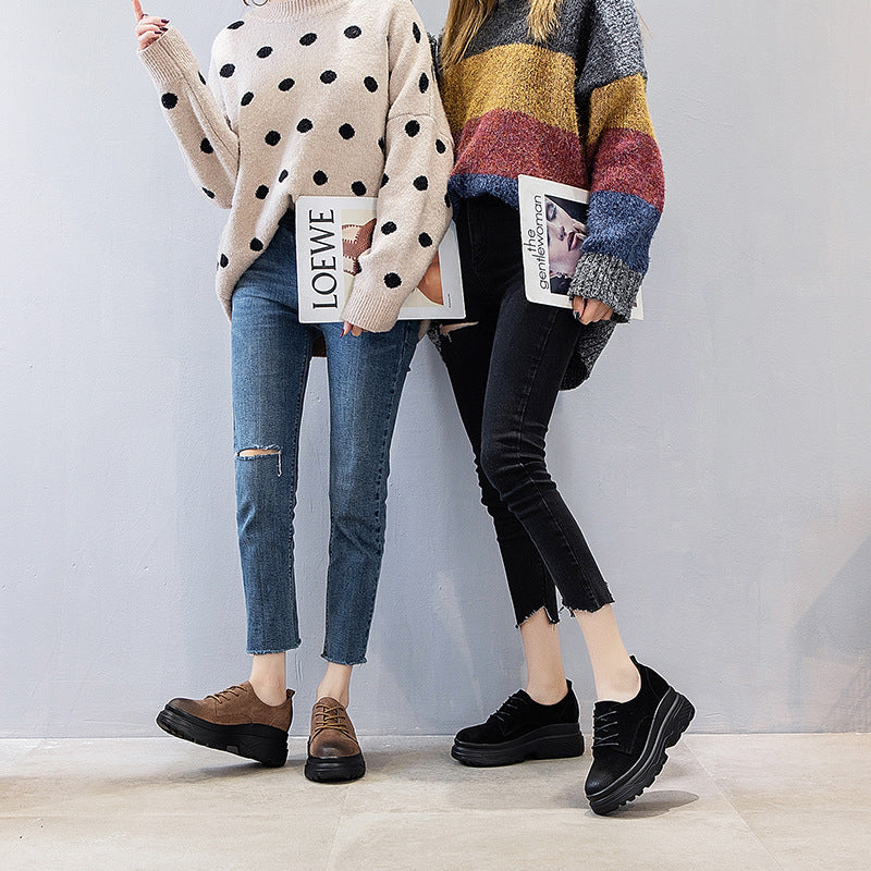 Women's Fleece Lined Thermal Matte Hight Increasing Boots