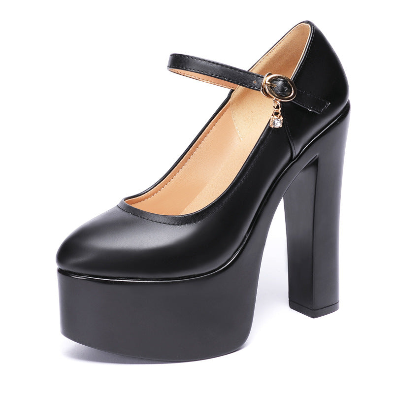 Women's Model Catwalk Show Thick Bottom Waterproof Women's Shoes