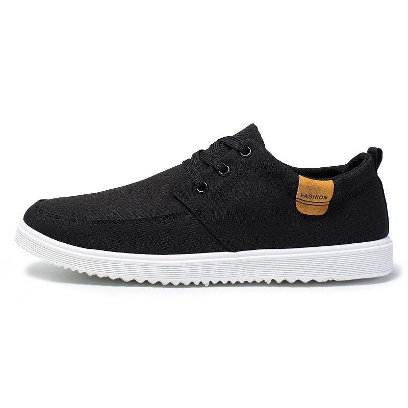 Men's Korean Style Old Cloth For Black Casual Shoes