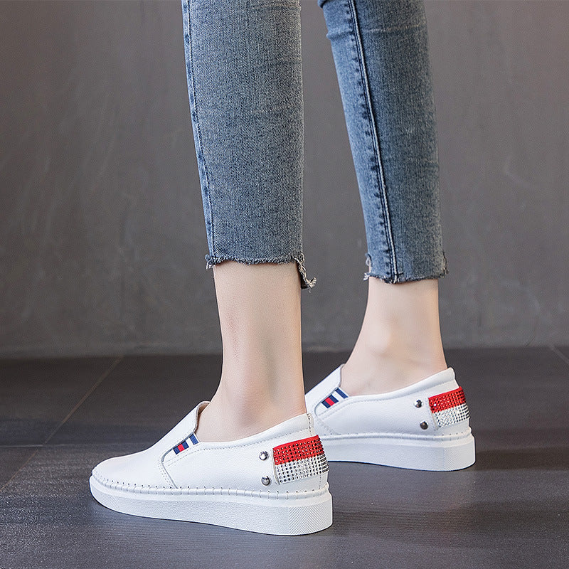 Women's Top Layer Height Increasing Insole Comfortable Casual Shoes